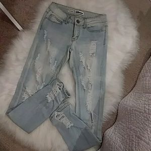 Dollhouse Distressed Skinny Jeans